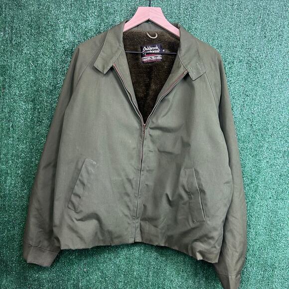 Vintage 60s-70'S OAKBROOK SPORTSWEAR Padded Corduroy Pharaoh Jacket, Men's Size XL unclear Khaki type brown Vintage Second Hand
